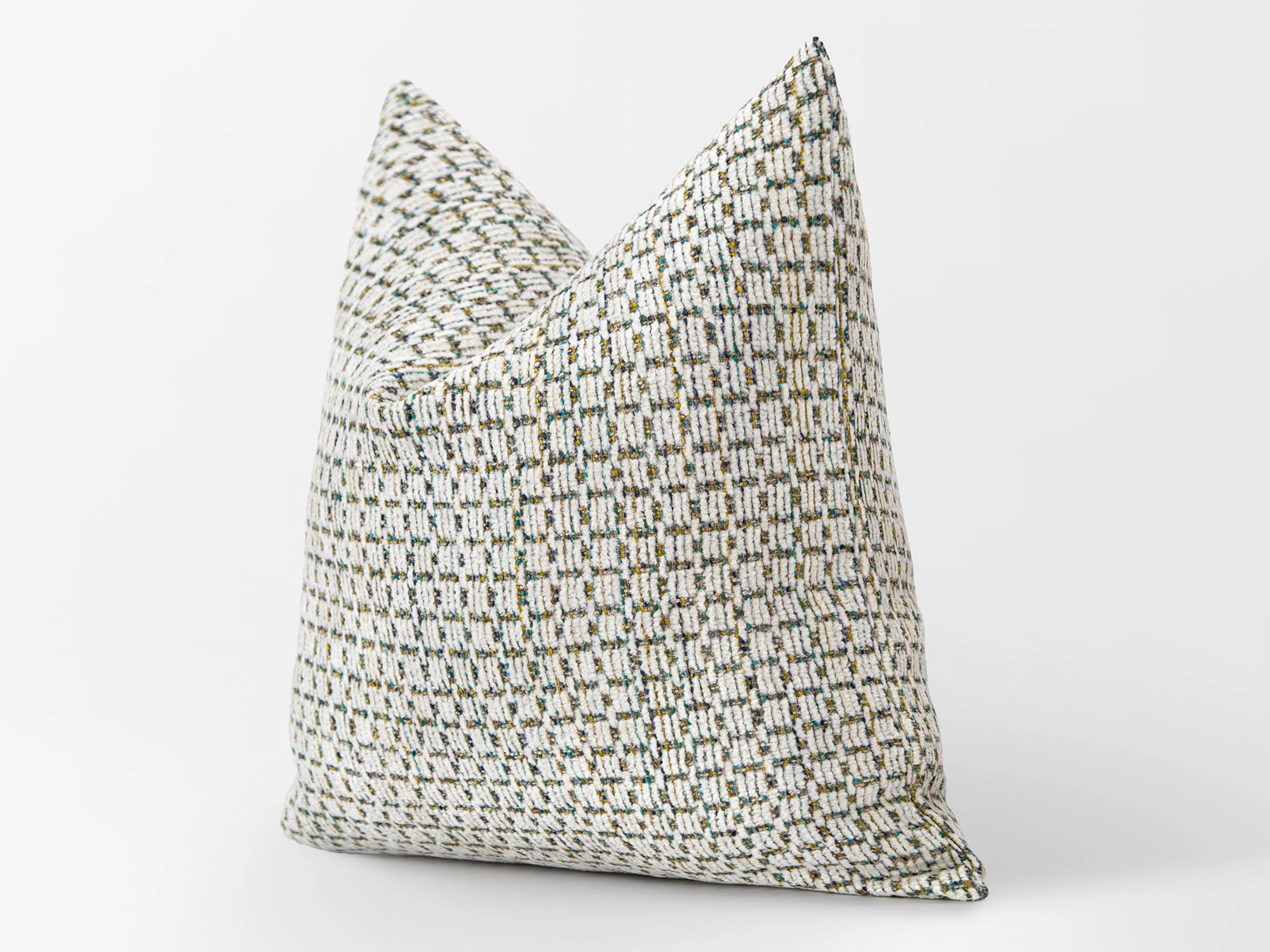 Ivory Layered Woven Pillow Cover