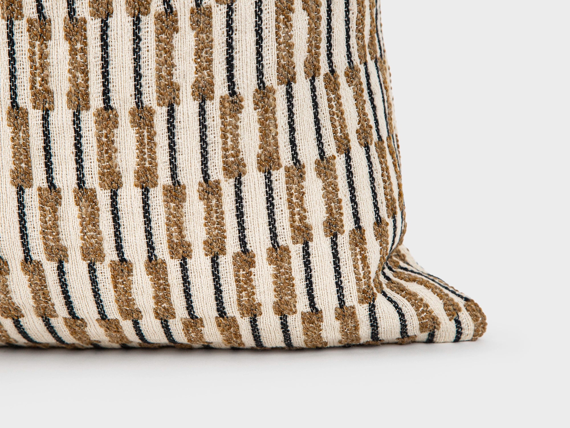 Neutral Dash Textured Pillow Cover