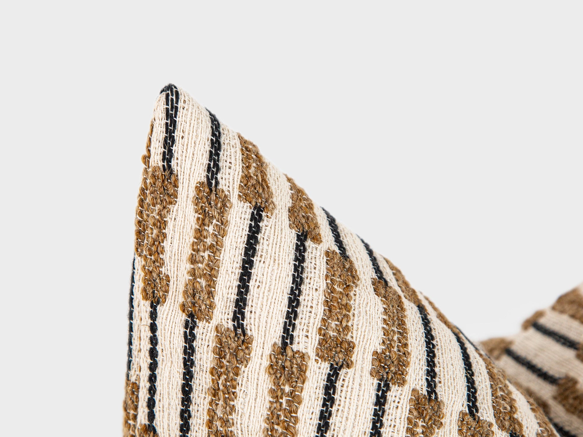 Neutral Dash Textured Pillow Cover