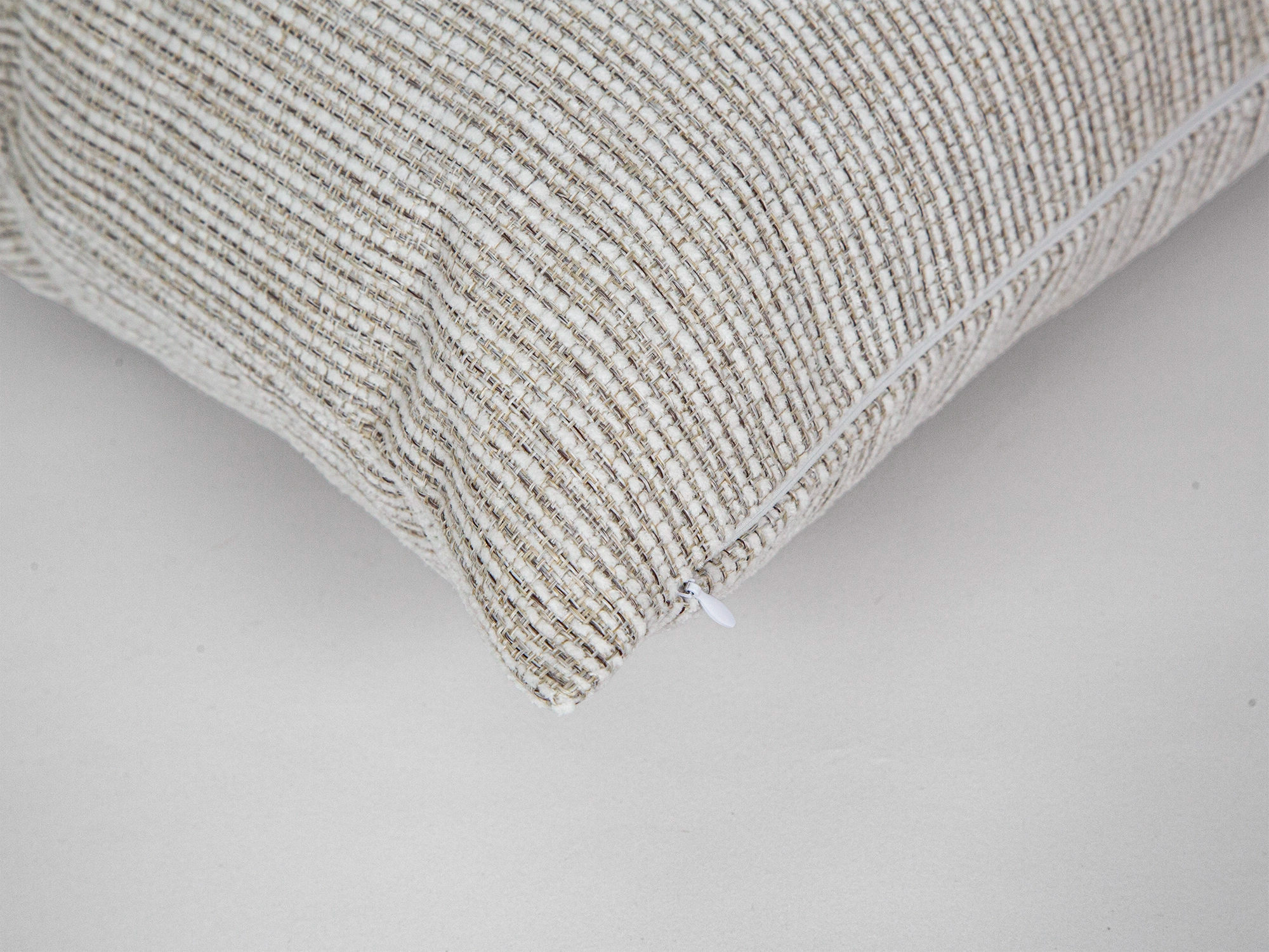 Neutral Pinstripe Throw Pillow Cover