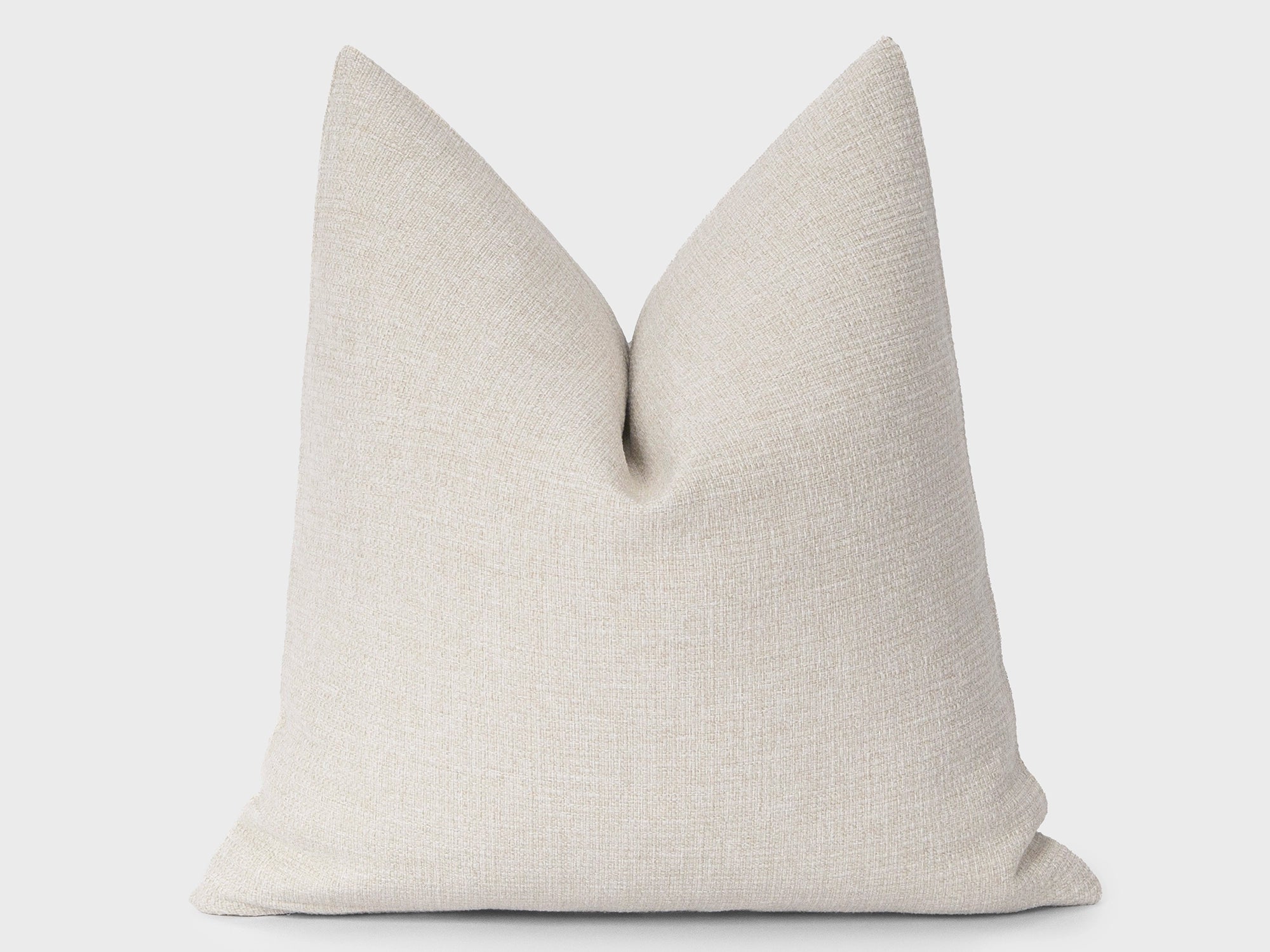 Neutral Beige Linen Pillow Cover