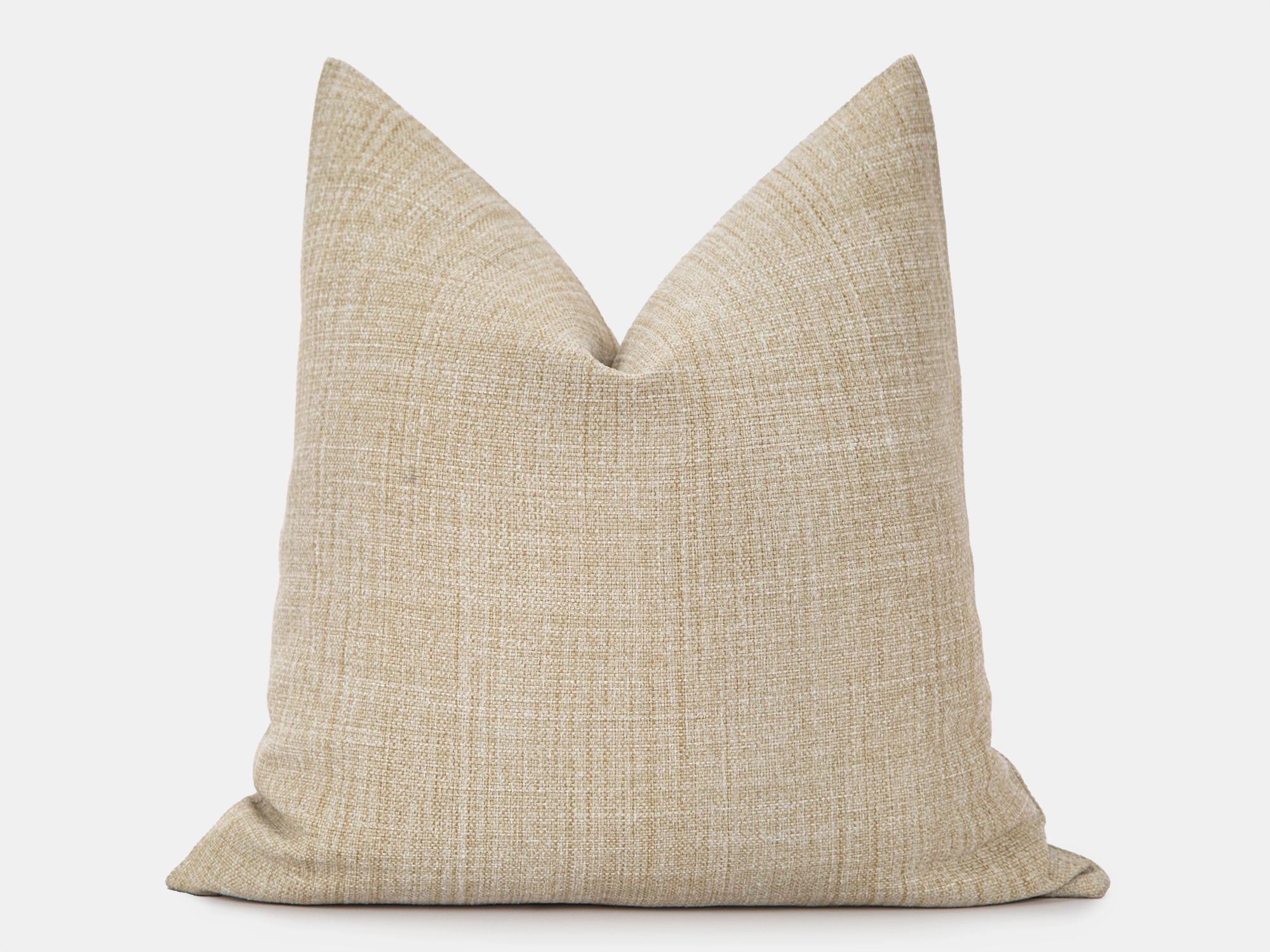 Earthy Beige Linen Pillow Cover