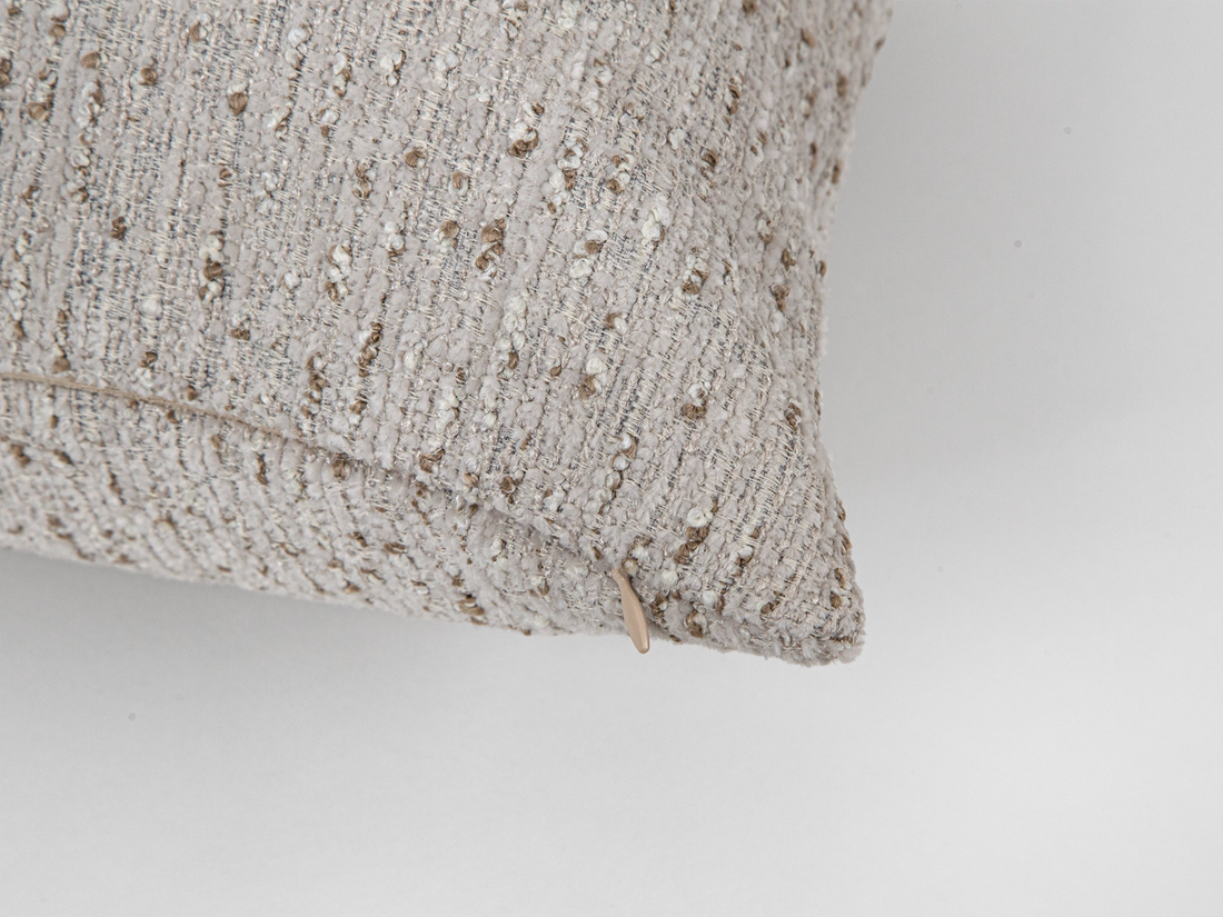 Neutral Nubby Textured Pillow Cover
