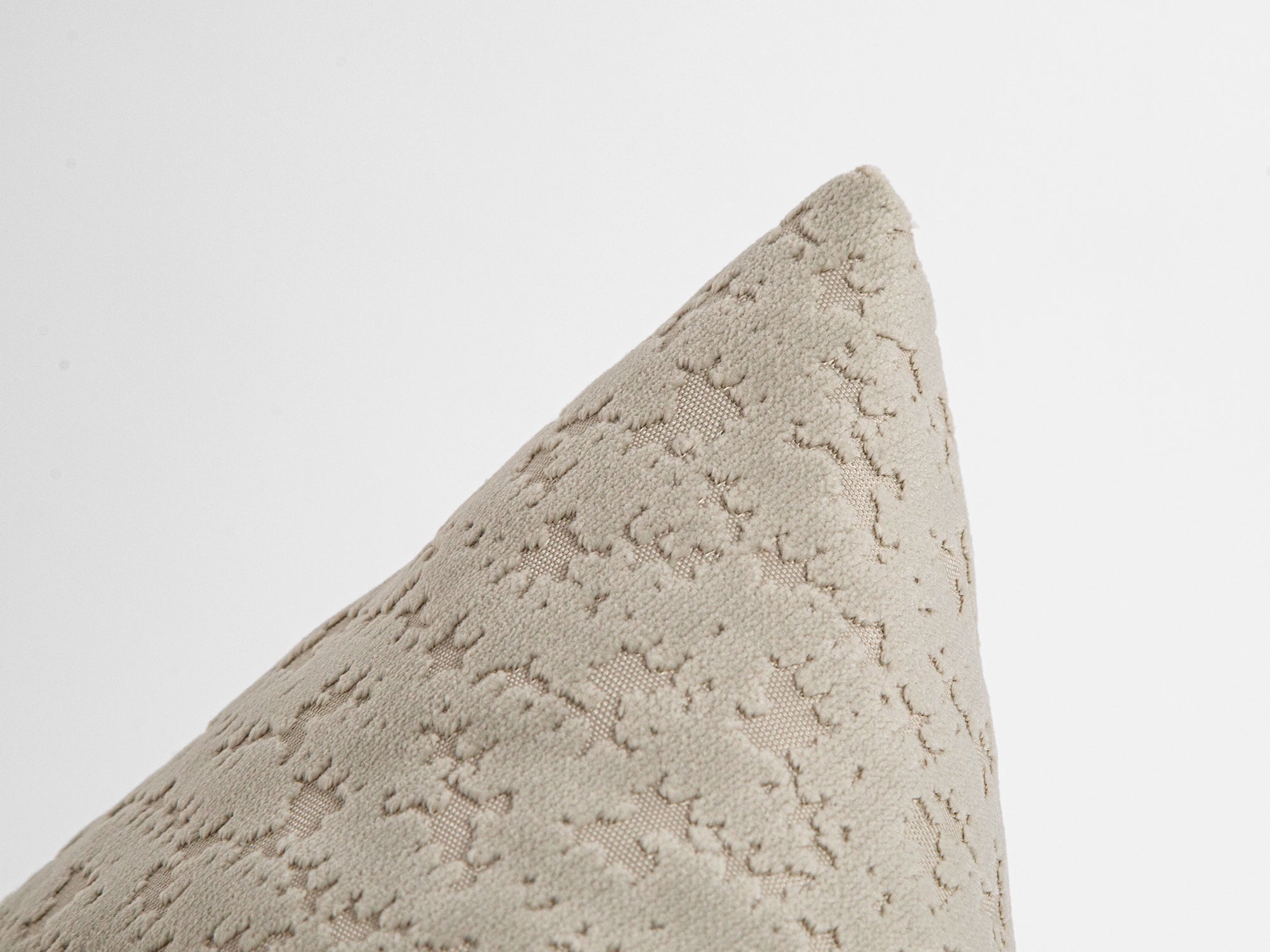 Neutral Cut Velvet Pillow Cover