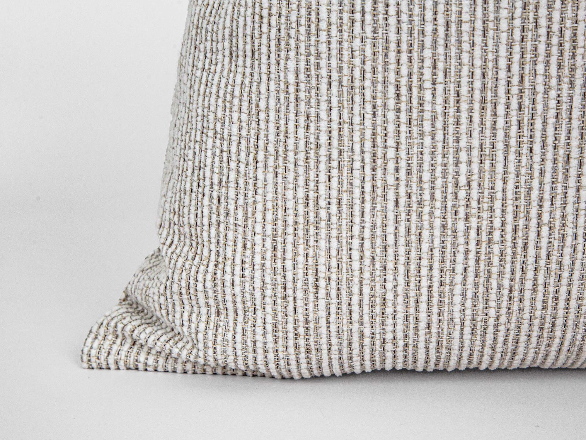 Neutral Pinstripe Throw Pillow Cover