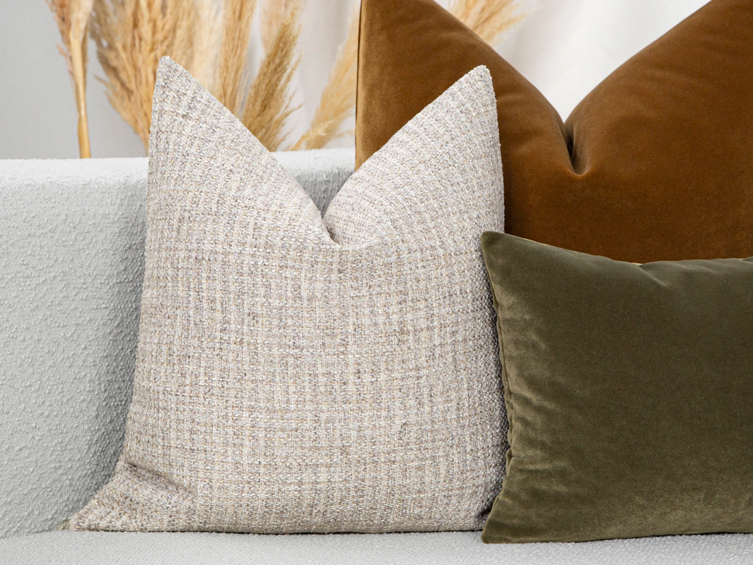 Neutral Woven Pillow Cover