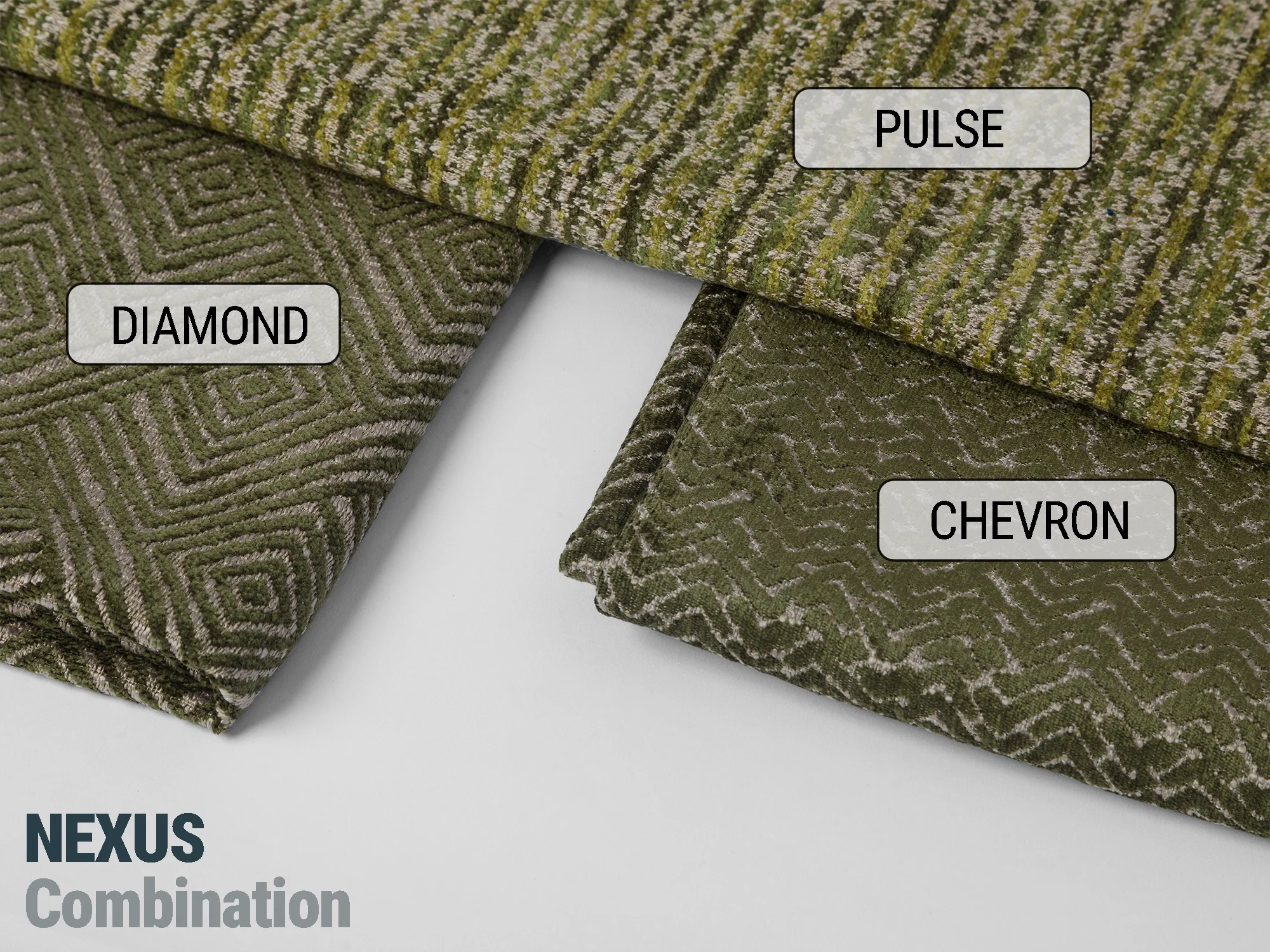 Textured Geometric Upholstery Fabrics | Nexus Diamond