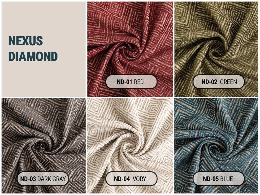 Textured Geometric Upholstery Fabrics | Nexus Diamond