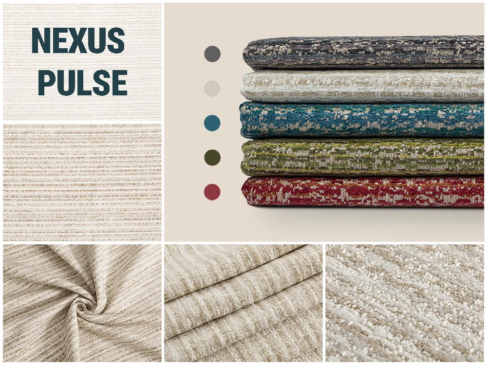 Striped Woven Upholstery Fabrics | Nexus Pulse