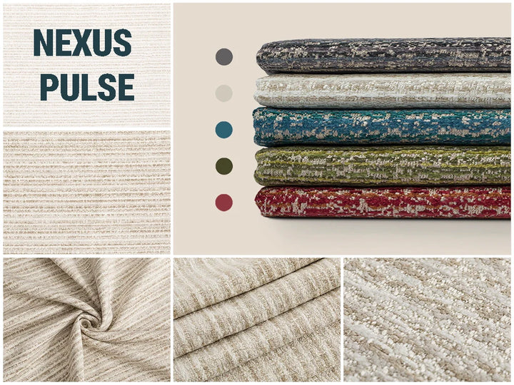 Striped Woven Upholstery Fabrics | Nexus Pulse