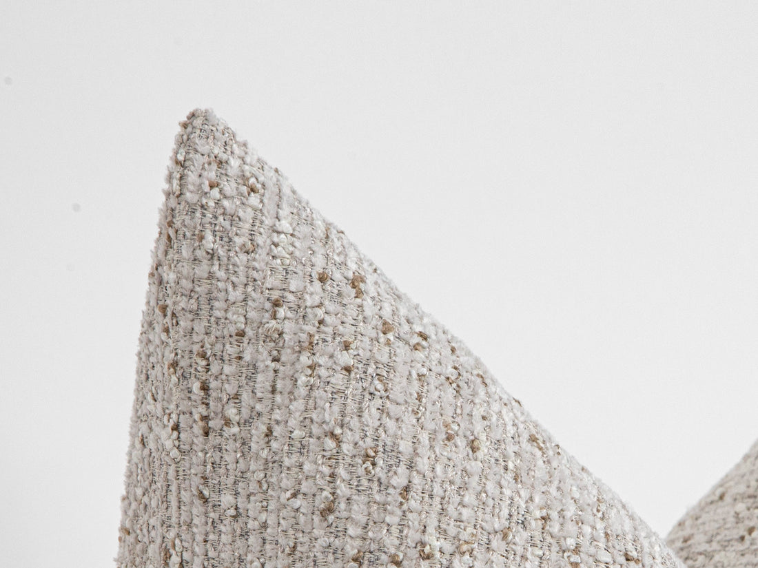 Neutral Nubby Textured Pillow Cover