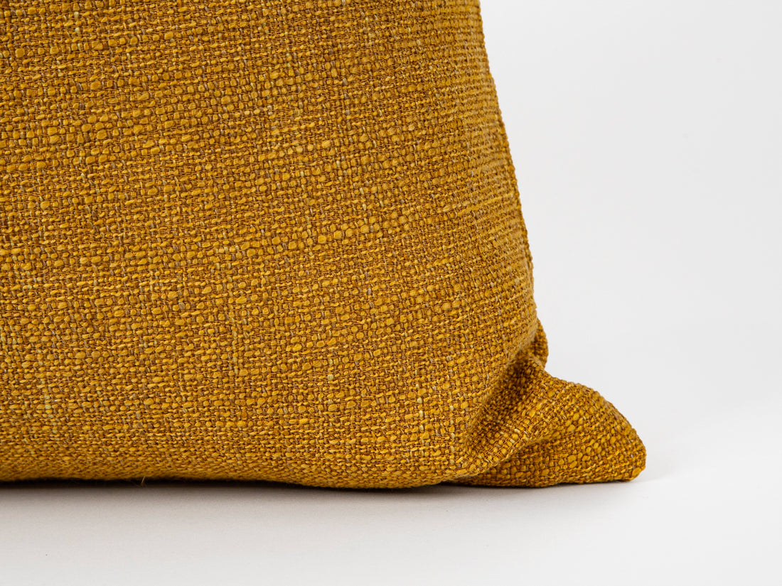Ochre Linen Pillow Cover