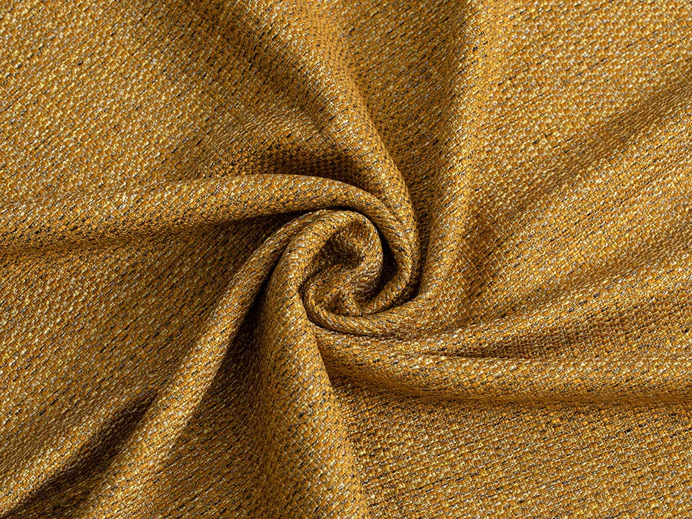 Ochre Woven Upholstery Fabric - Arcadian