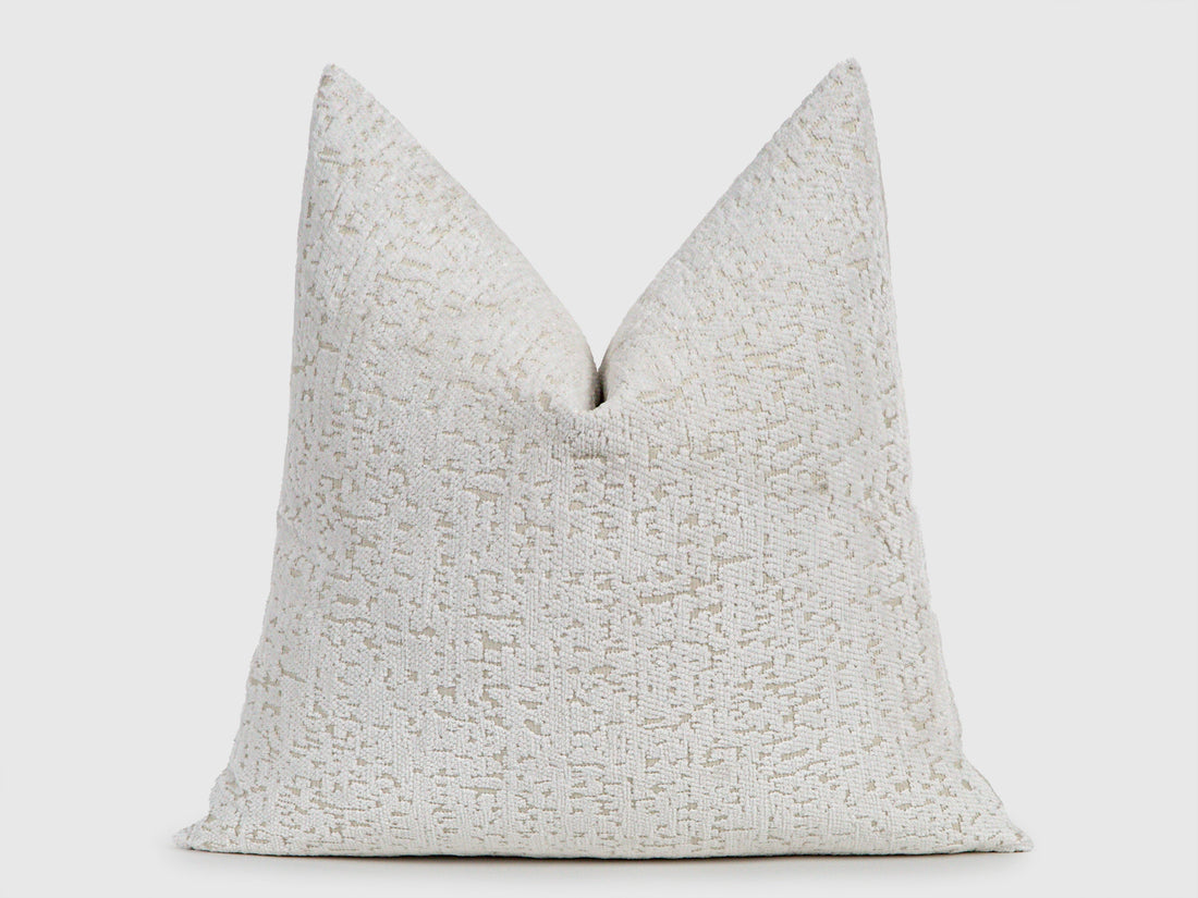 Off White Tactile Textured Pillow Cover