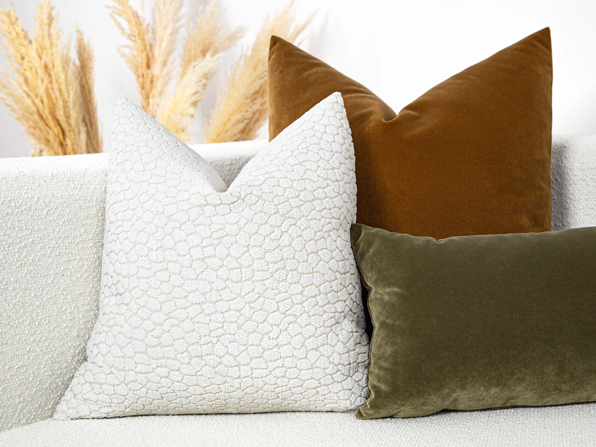 Ivory Textured Pillow Cover