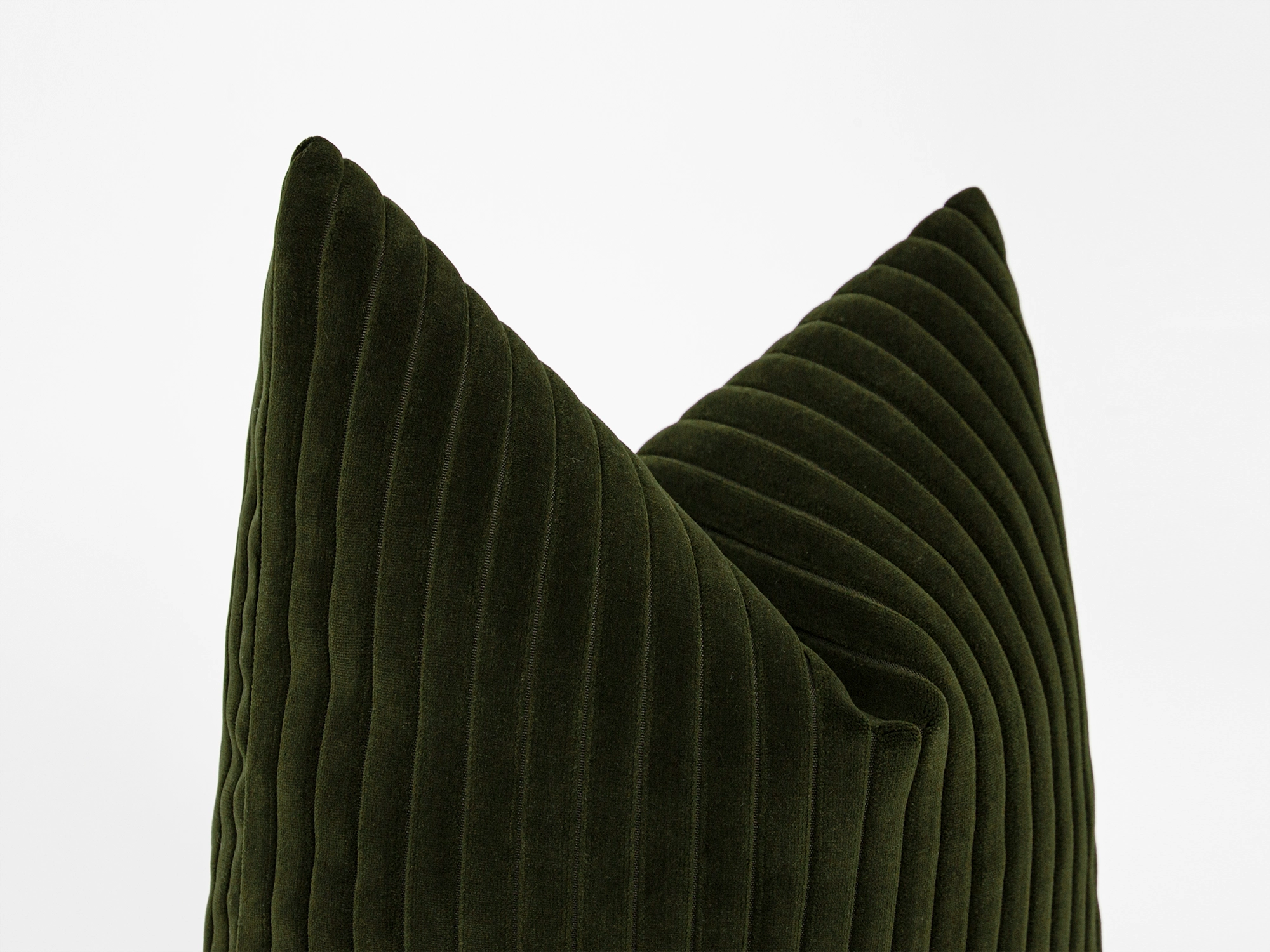 Dark Olive Corduroy Velvet Pillow Cover