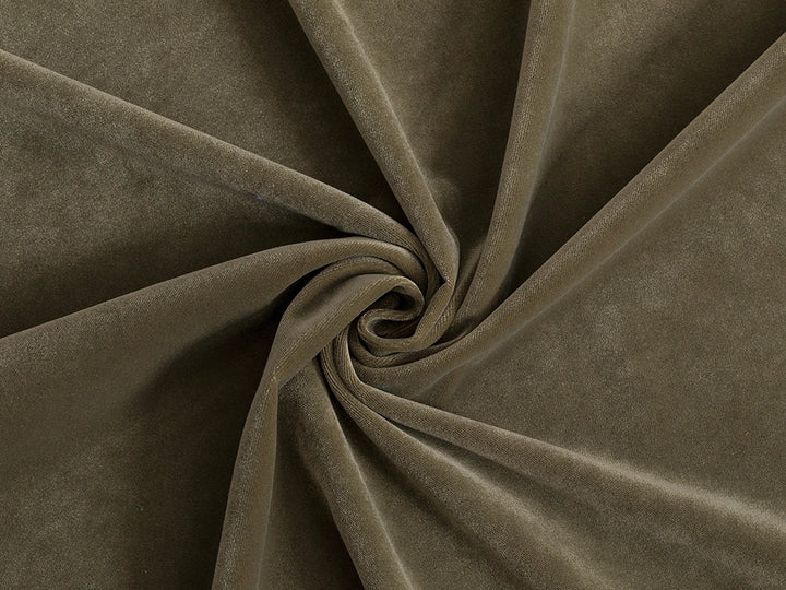 Olive Green Velvet Upholstery Fabric - Classic Velvet