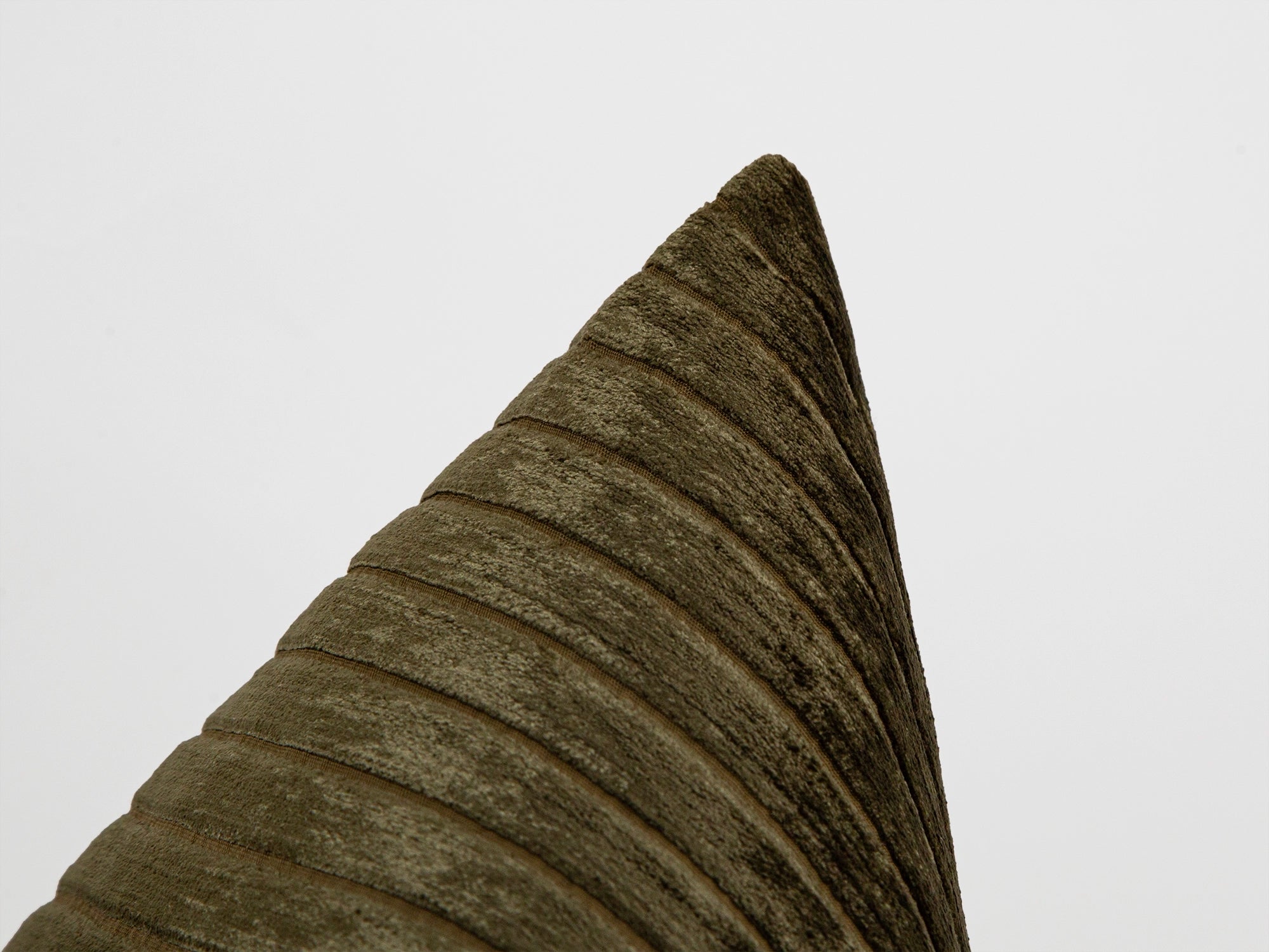 Dark Olive Shiny Velvet Pillow Cover