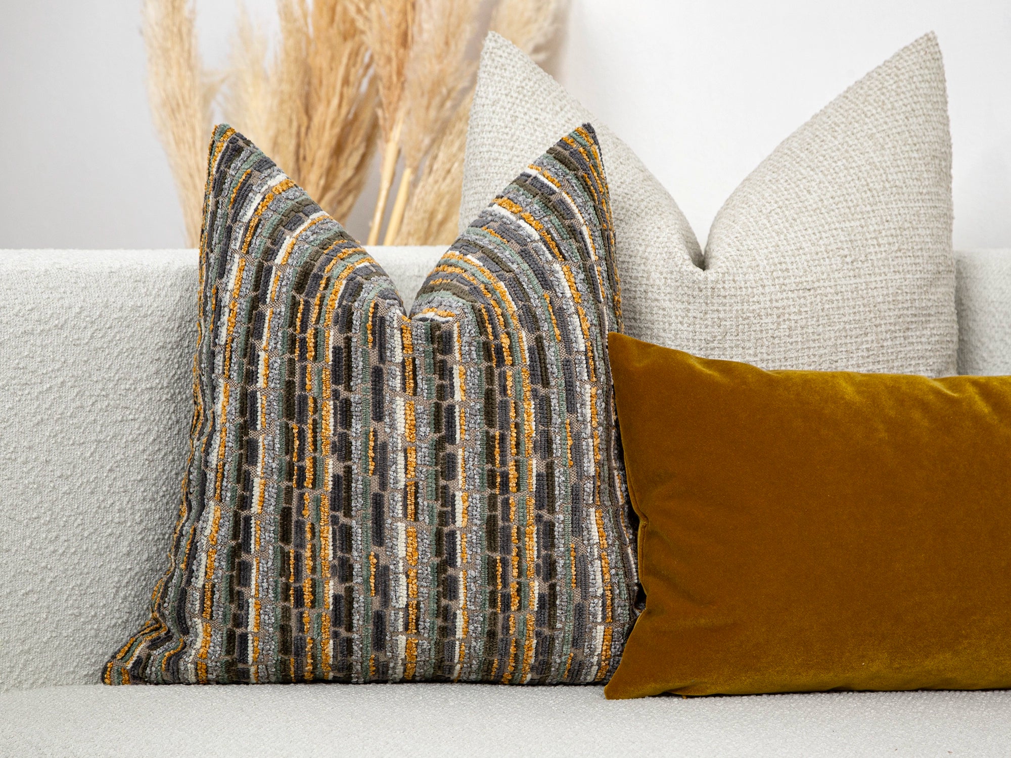 Colorful Textured Soft Throw Pillow Cover