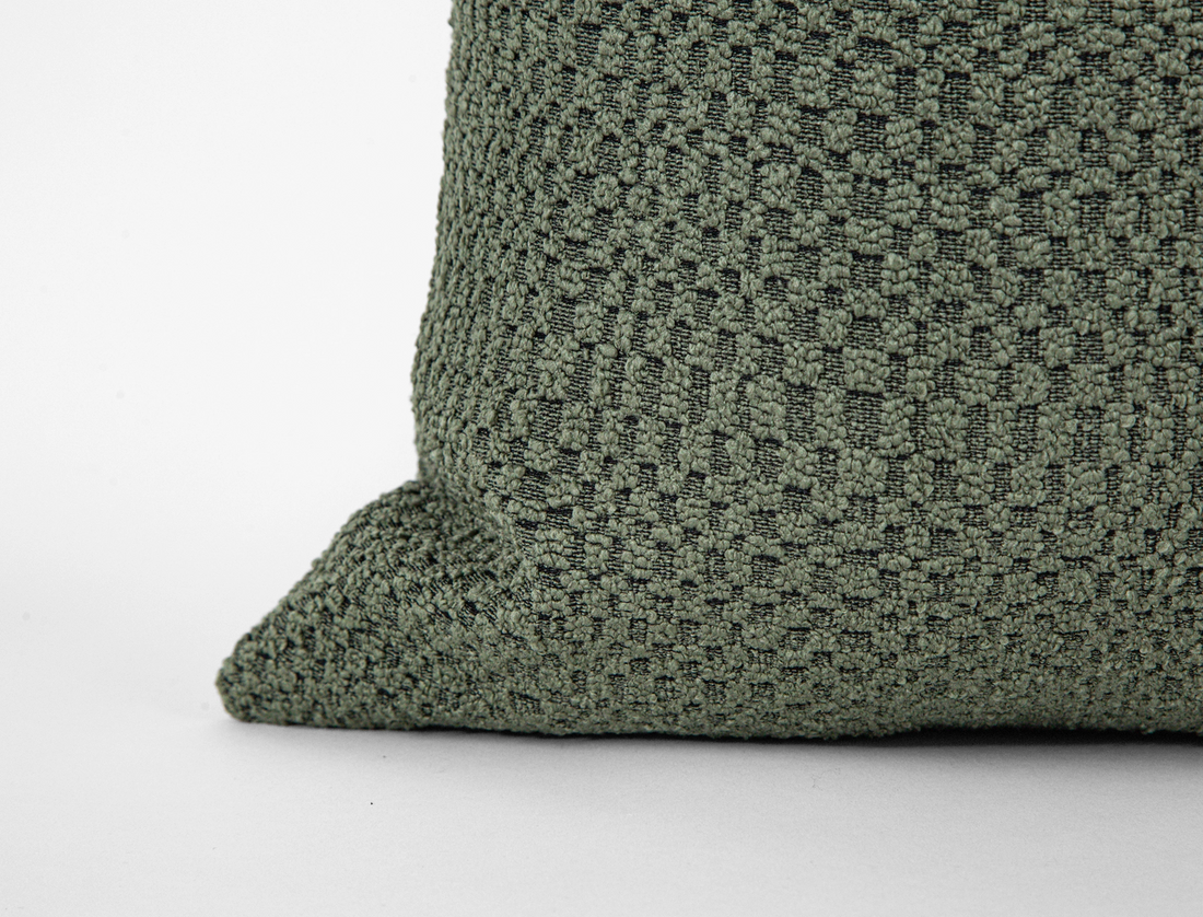 Green Tactile Textured Pillow Cover - District