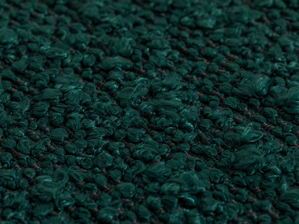 Petrol Green Boucle Upholstery Fabric - Monarch