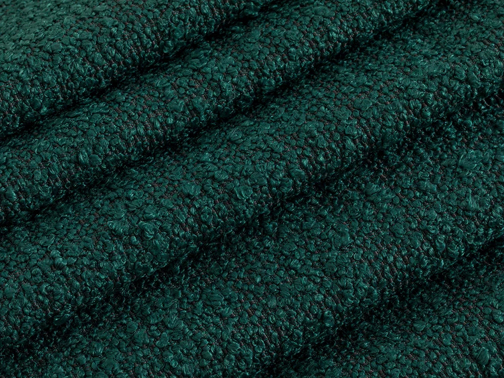 Petrol Green Boucle Upholstery Fabric - Monarch