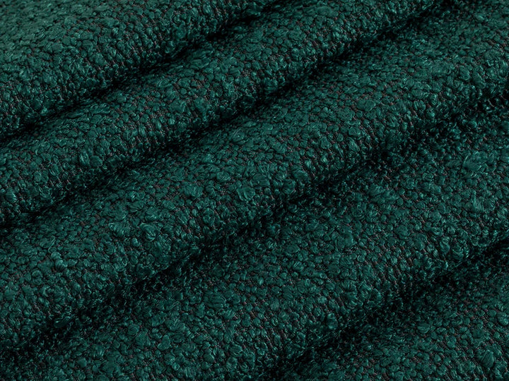 Petrol Green Boucle Upholstery Fabric - Monarch