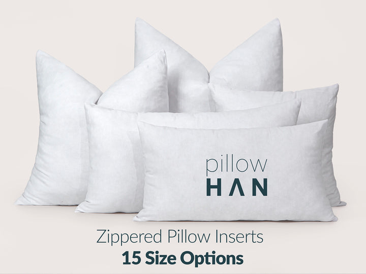 Pillowhan Zippered Pillow Inserts – 15 Size Options