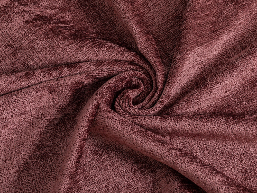 Plum Chenille Upholstery Fabric - Eloria