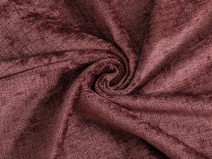 Plum Chenille Upholstery Fabric - Eloria
