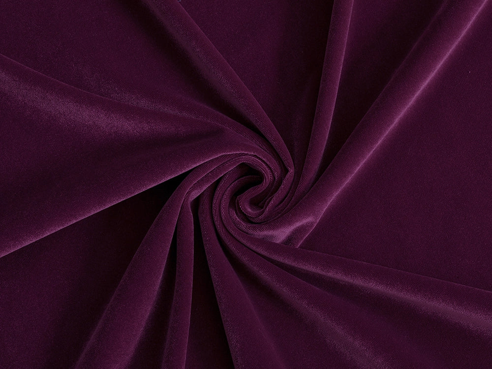 Plum Purple Velvet Upholstery Fabric - Classic Velvet