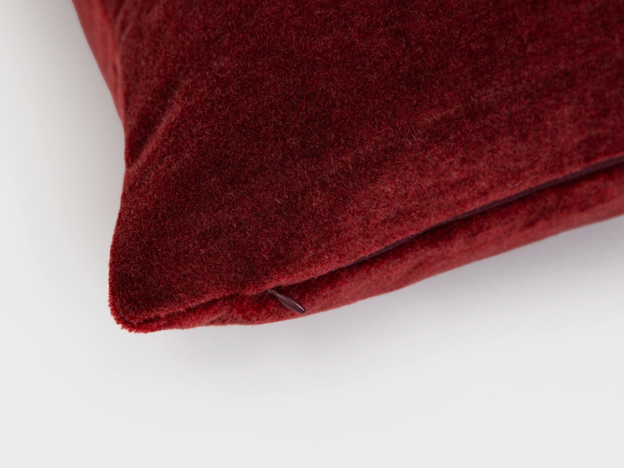 Pomegranate Mohair Velvet Pillow Cover
