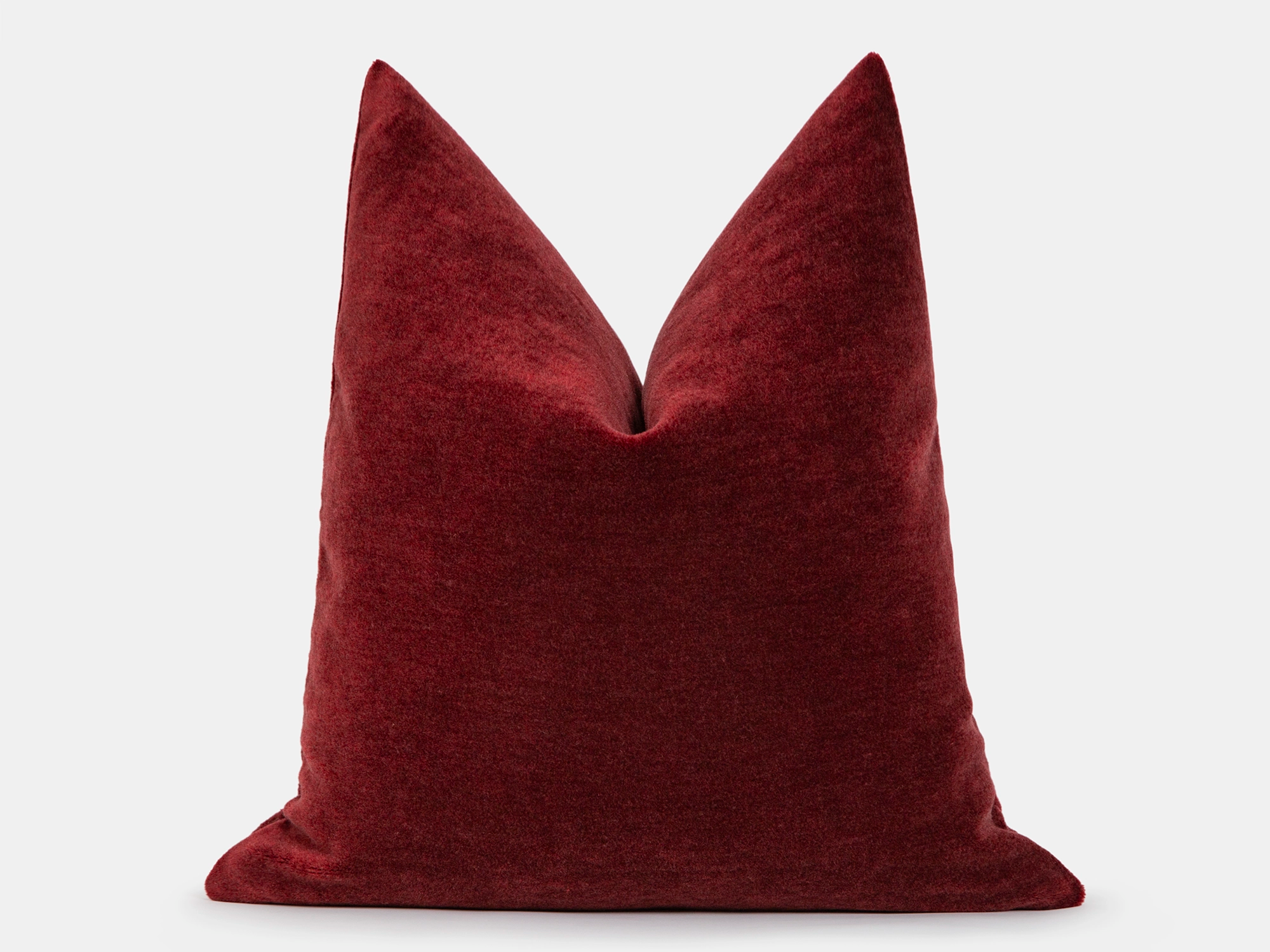 Pomegranate Mohair Velvet Pillow Cover