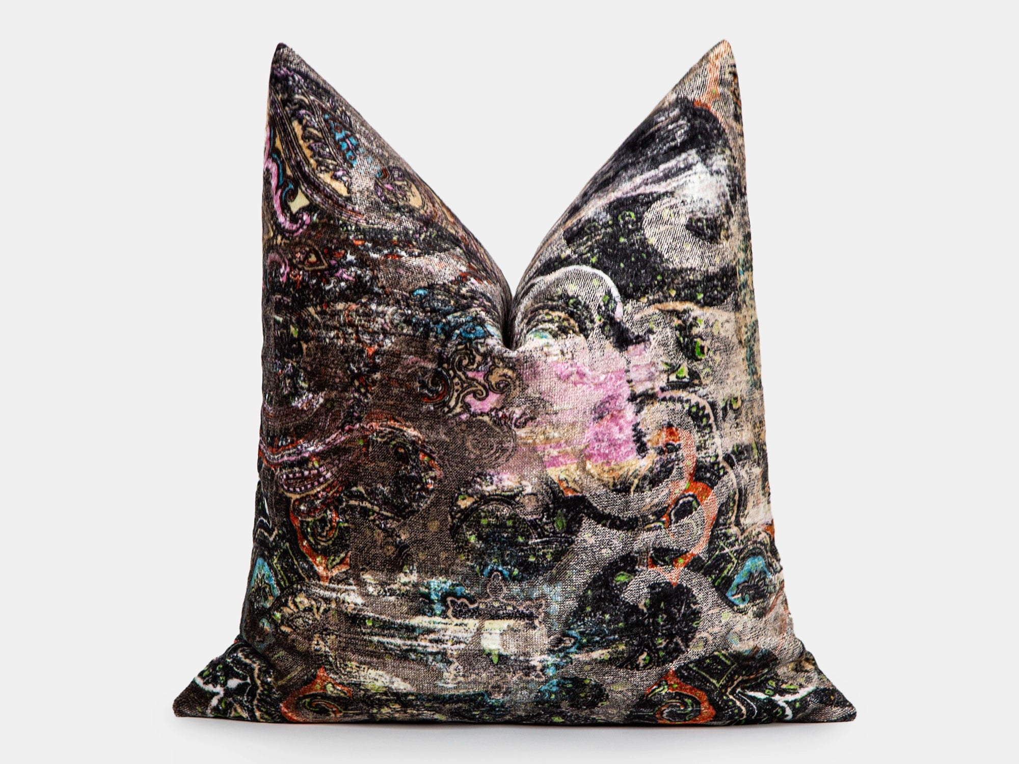 Postmodern Abstract Velvet Pillow Cover