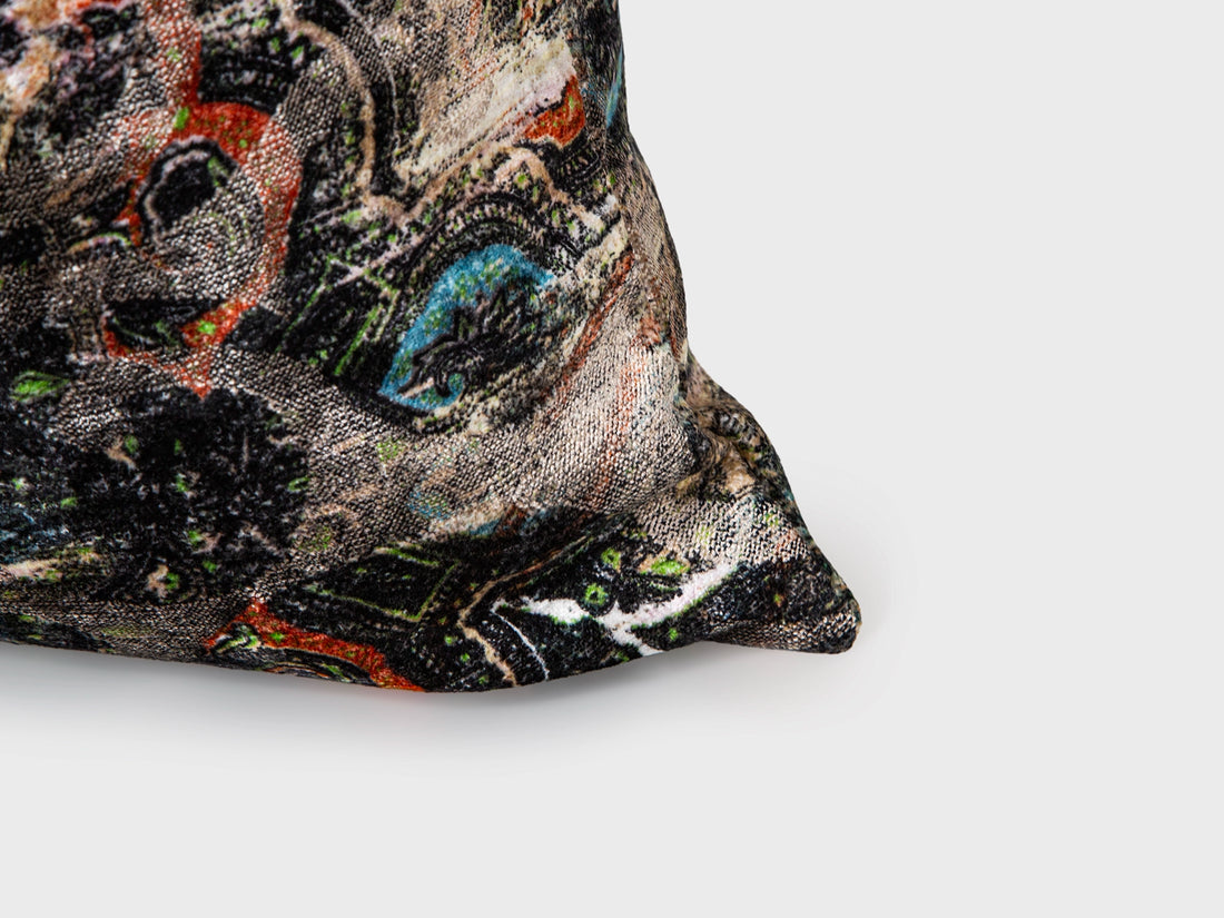 Postmodern Abstract Velvet Pillow Cover