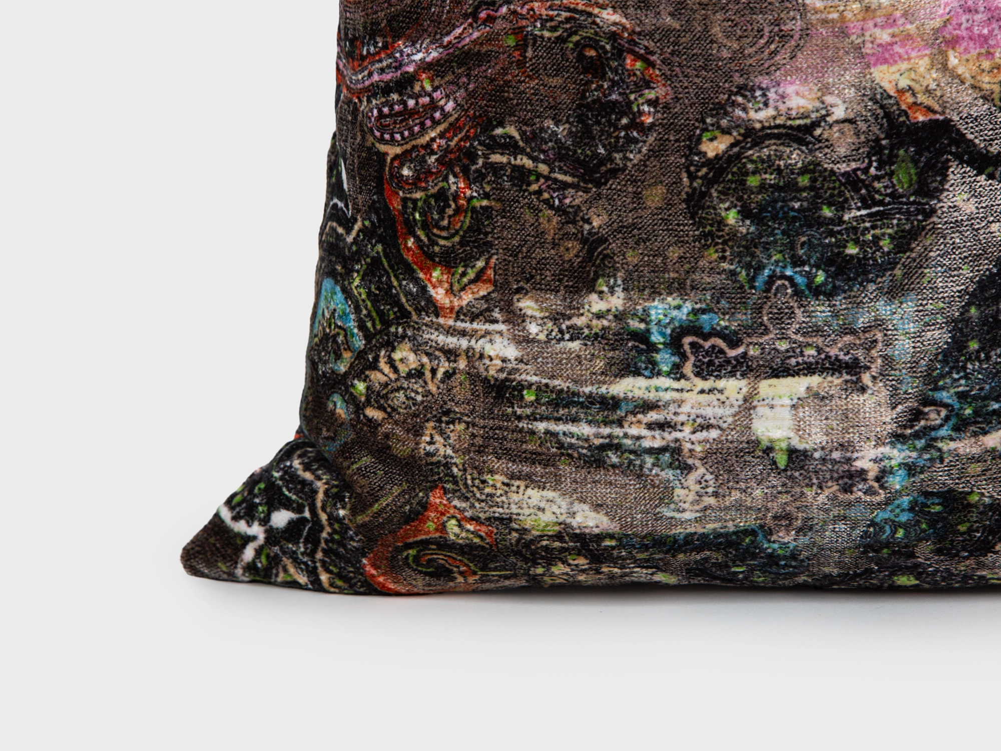 Postmodern Abstract Velvet Pillow Cover