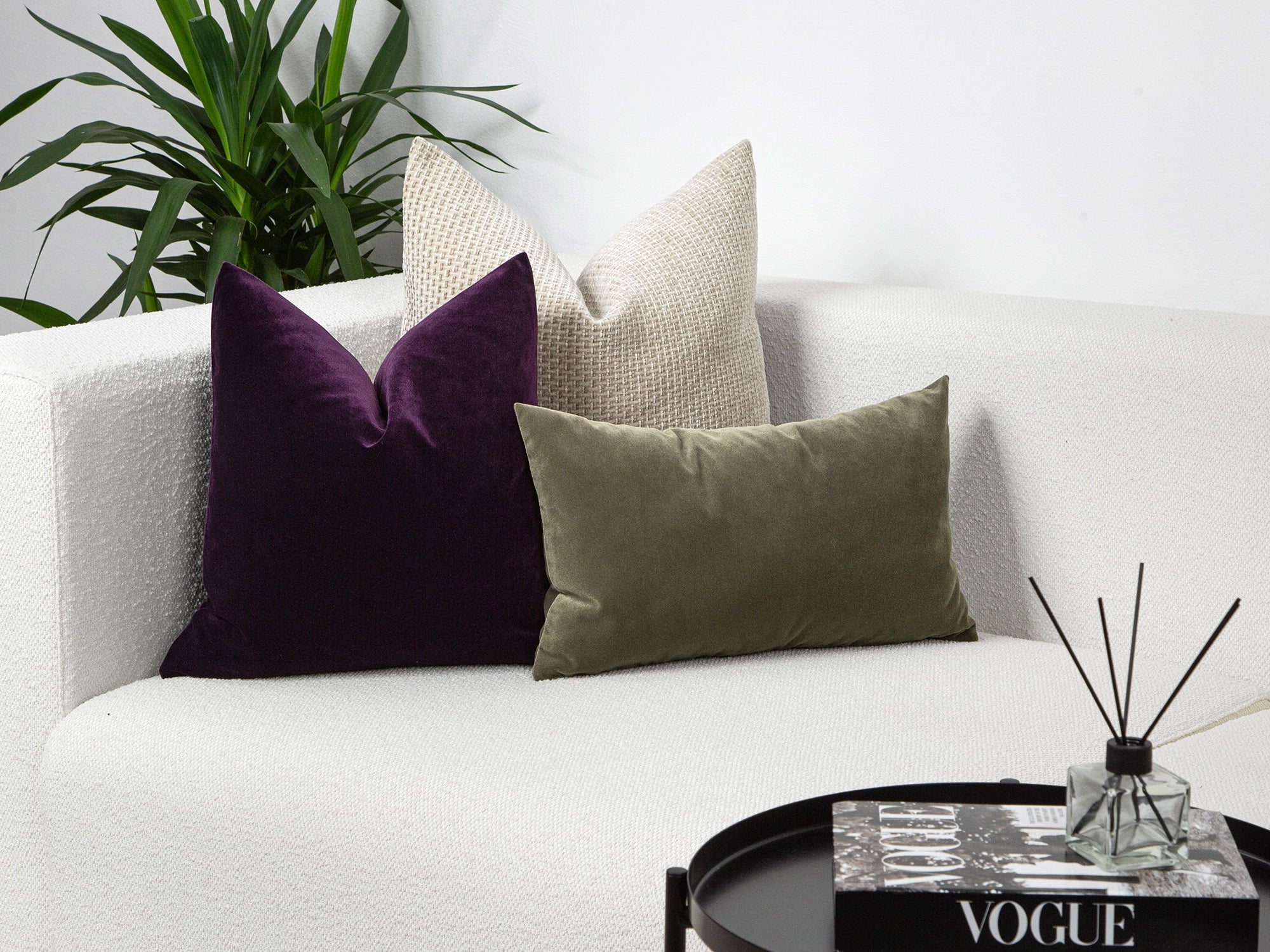 Purple Velvet Pillow Cover