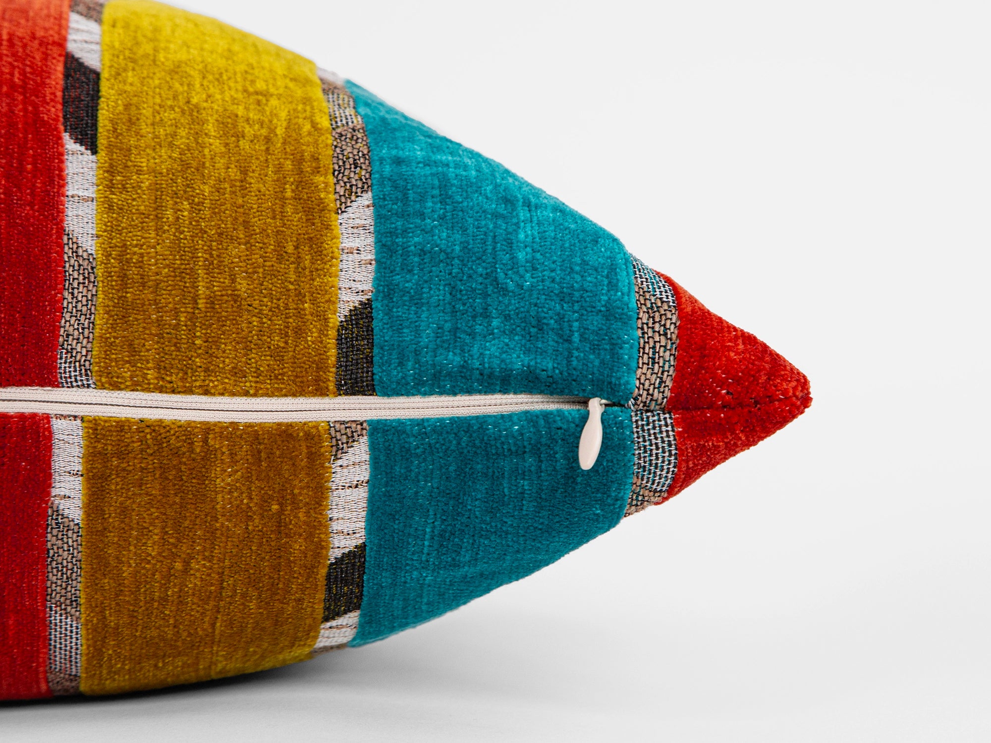 Red Blue Mid-Century Pillow Cover