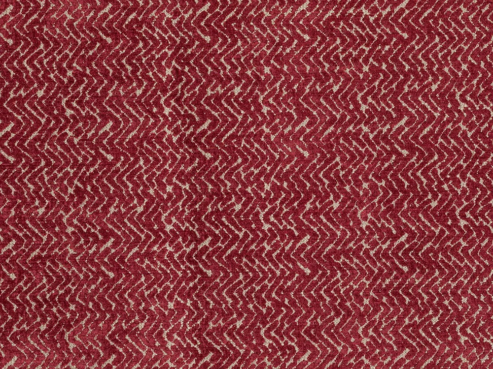Red Chevron Upholstery Fabric - Nexus Chevron