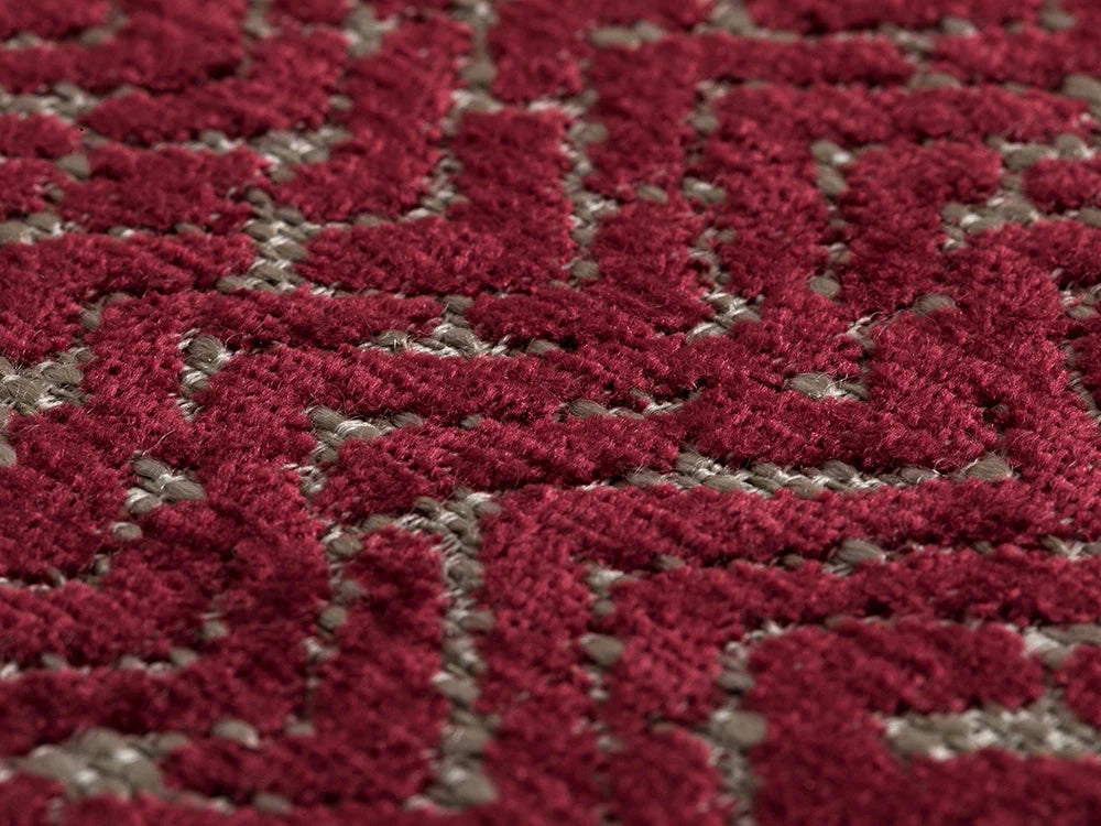 Red Chevron Upholstery Fabric - Nexus Chevron