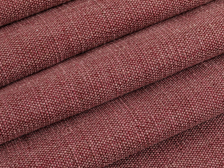 Red Linen Look Upholstery Fabric - Cunda