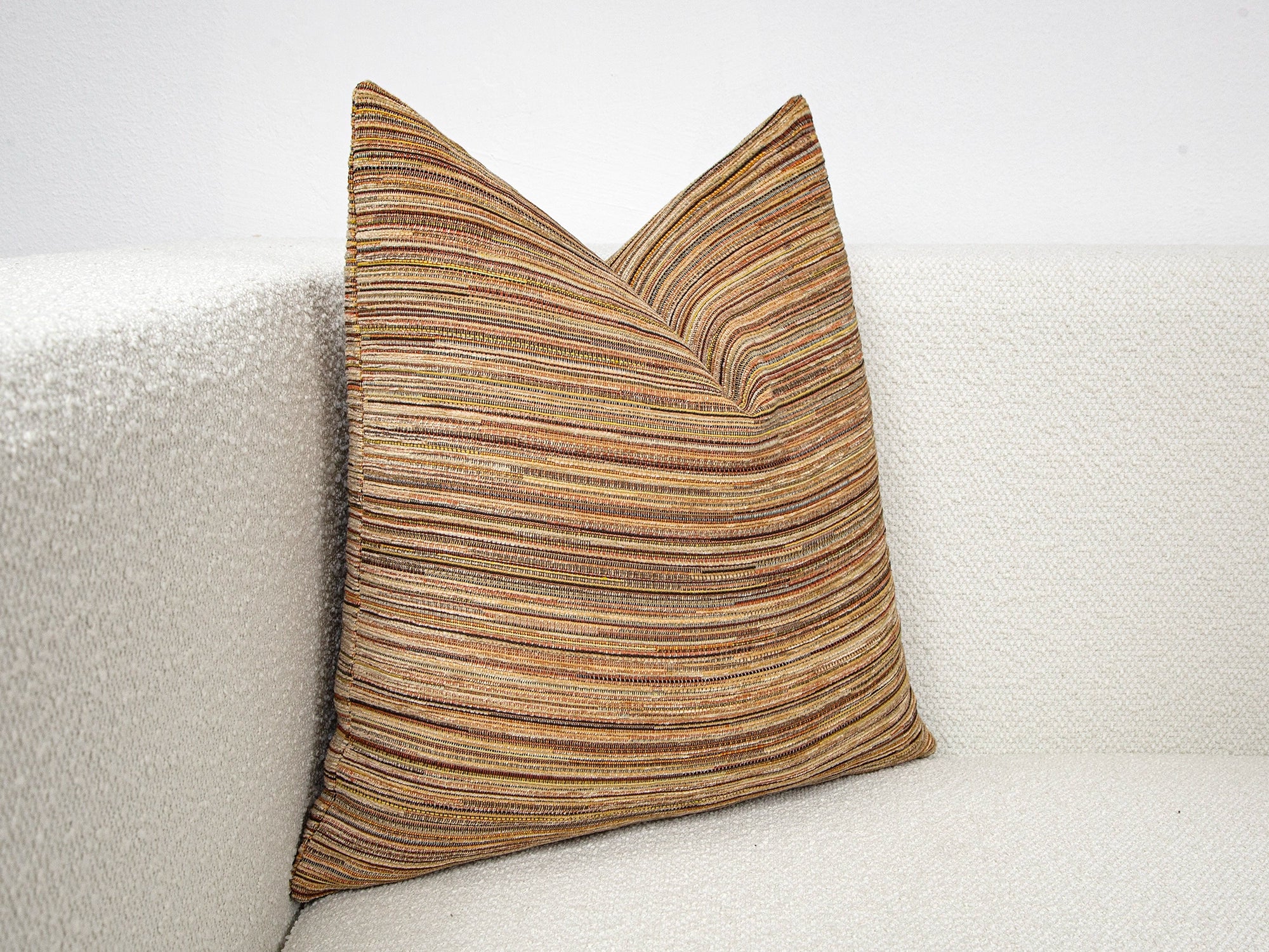Colorful Boho Striped Pillow Cover