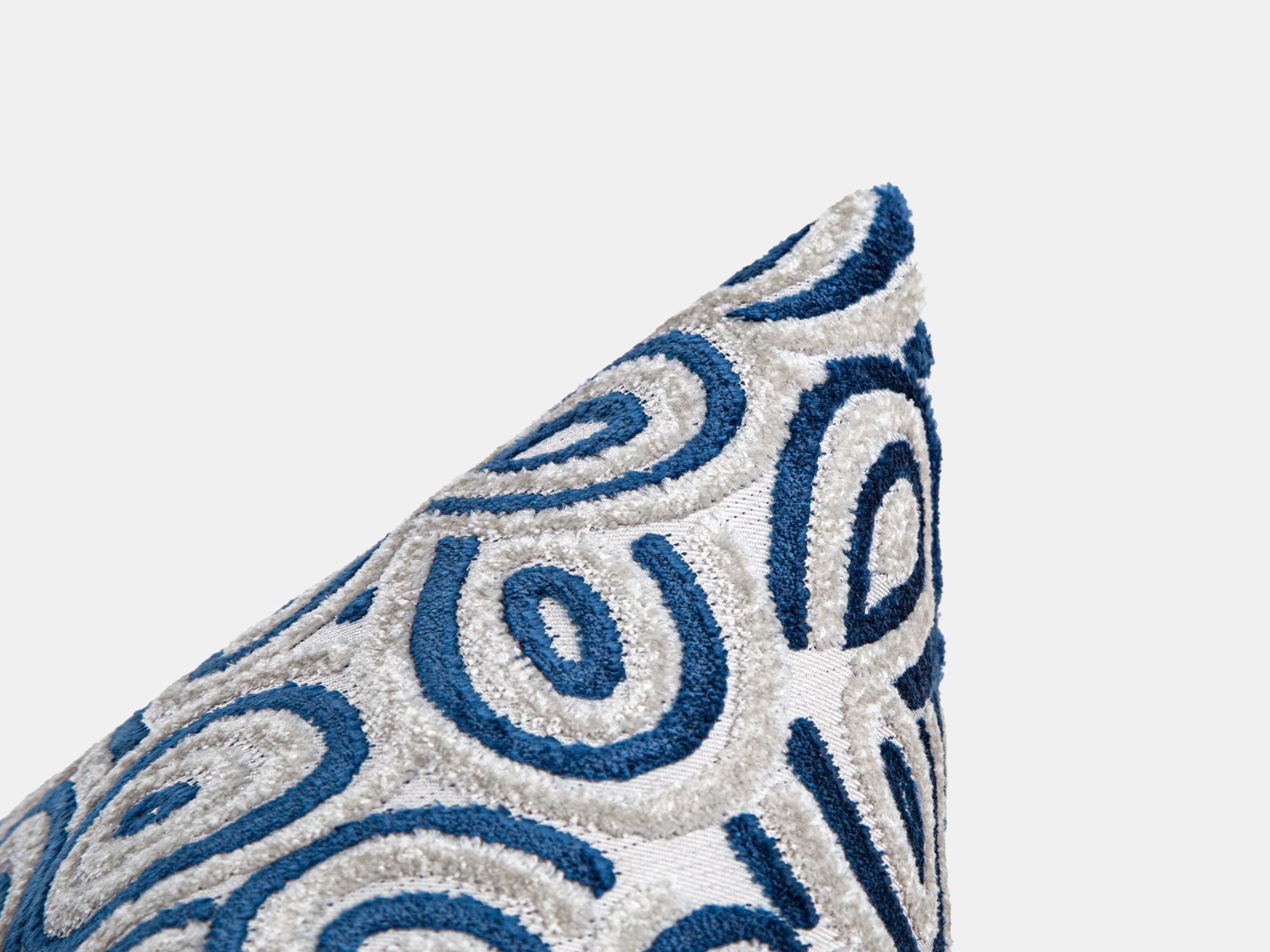 Cobalt Retro Velvet Pillow Cover