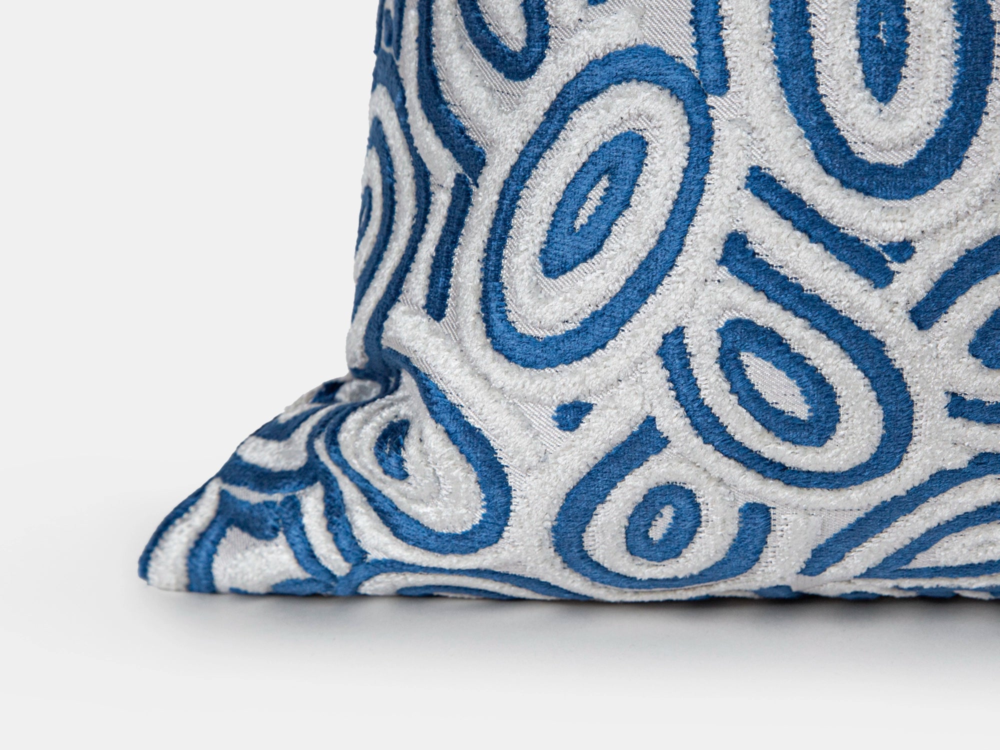 Cobalt Retro Velvet Pillow Cover