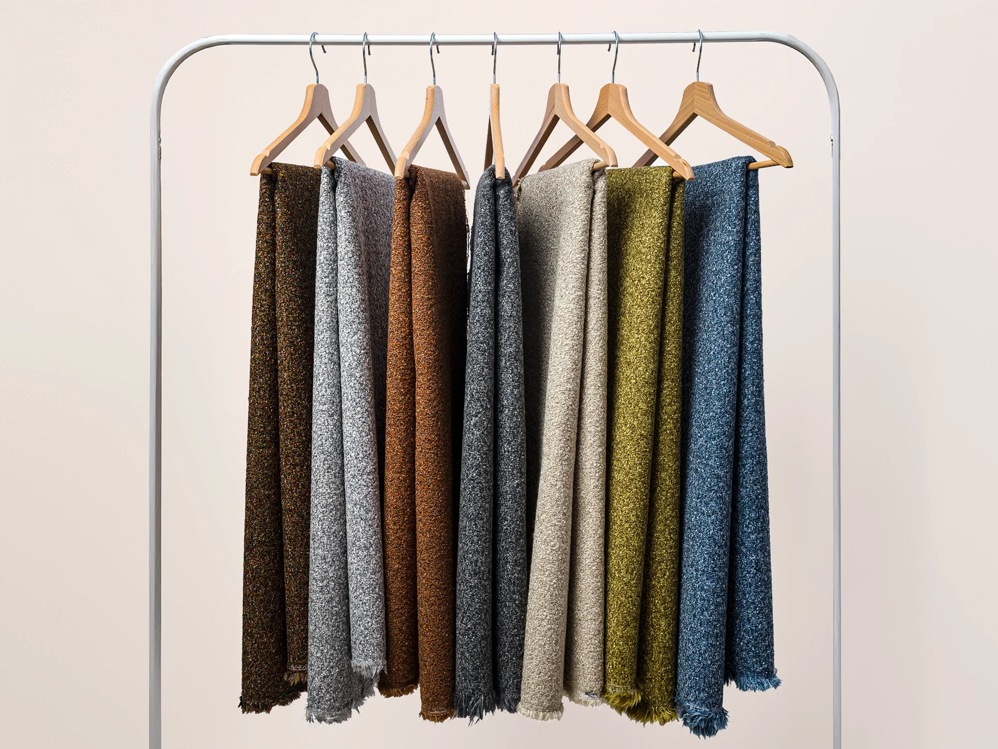 Blue Boucle Upholstery Fabric - Roam Boucle