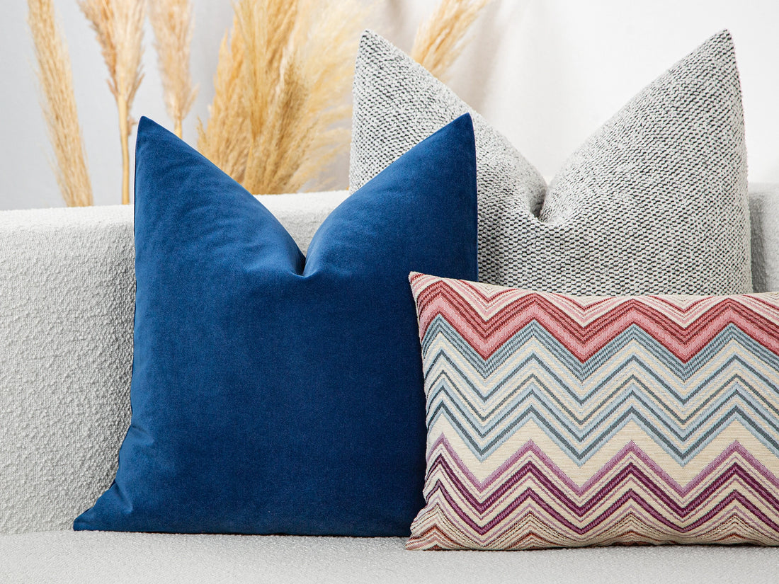Royal Blue Velvet Pillow Cover