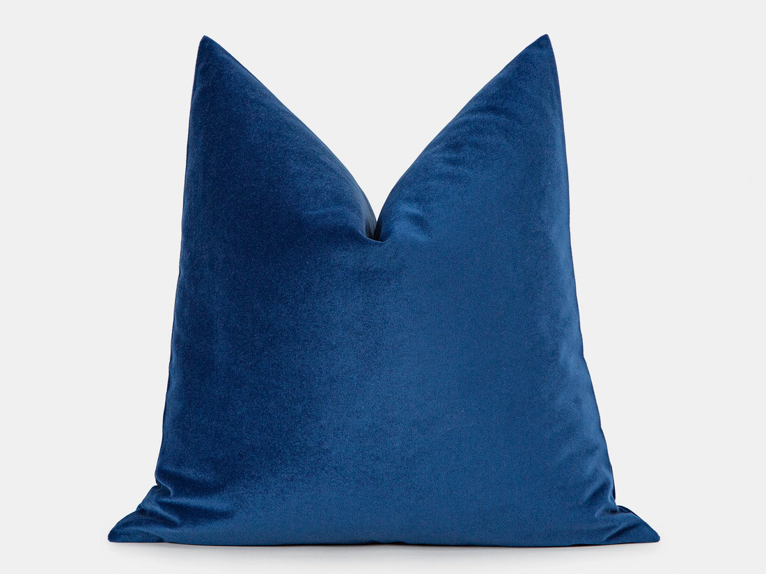 Royal Blue Velvet Pillow Cover