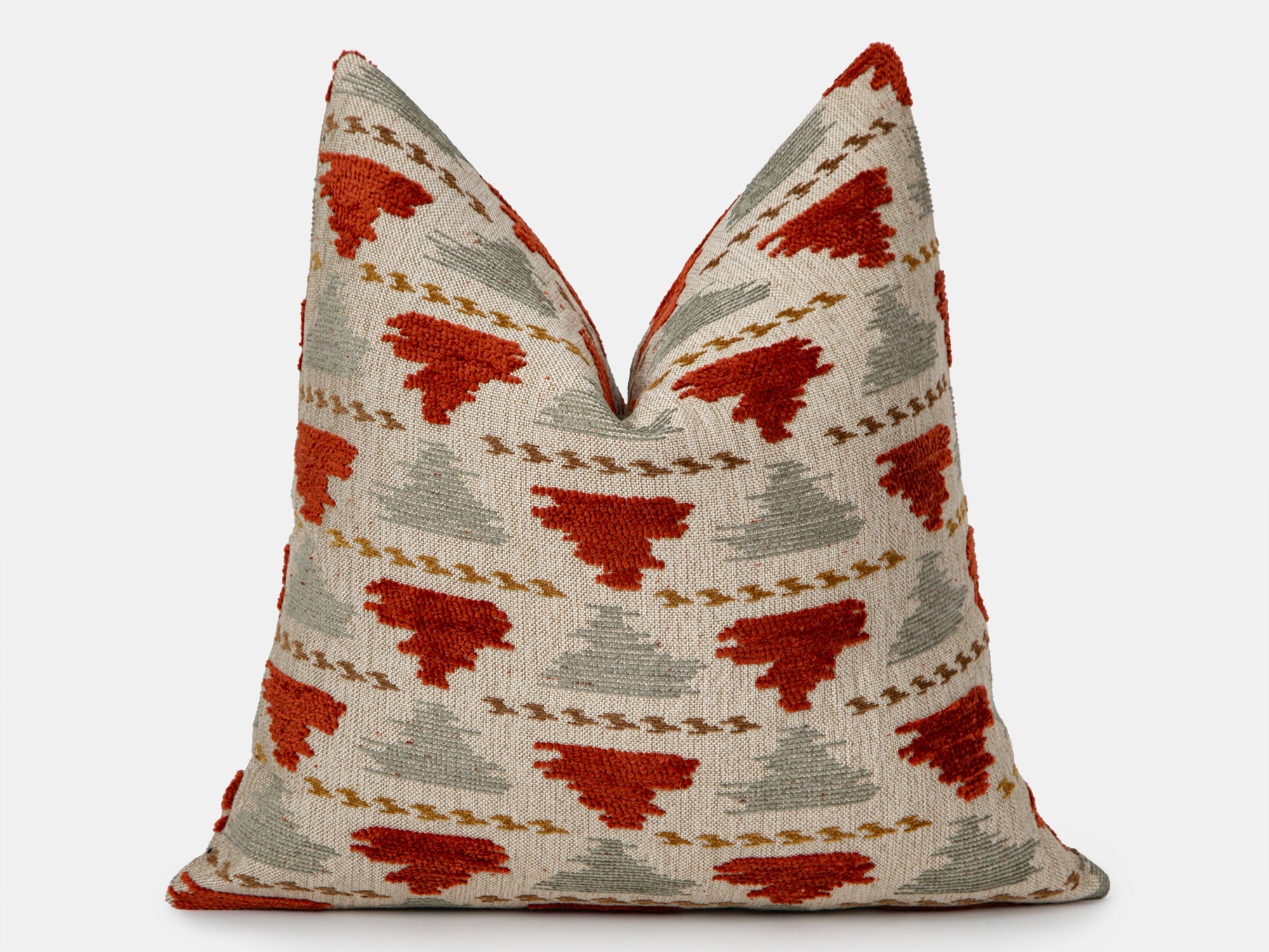 Rust Accent Throw Pillow Cover - Textured & Soft