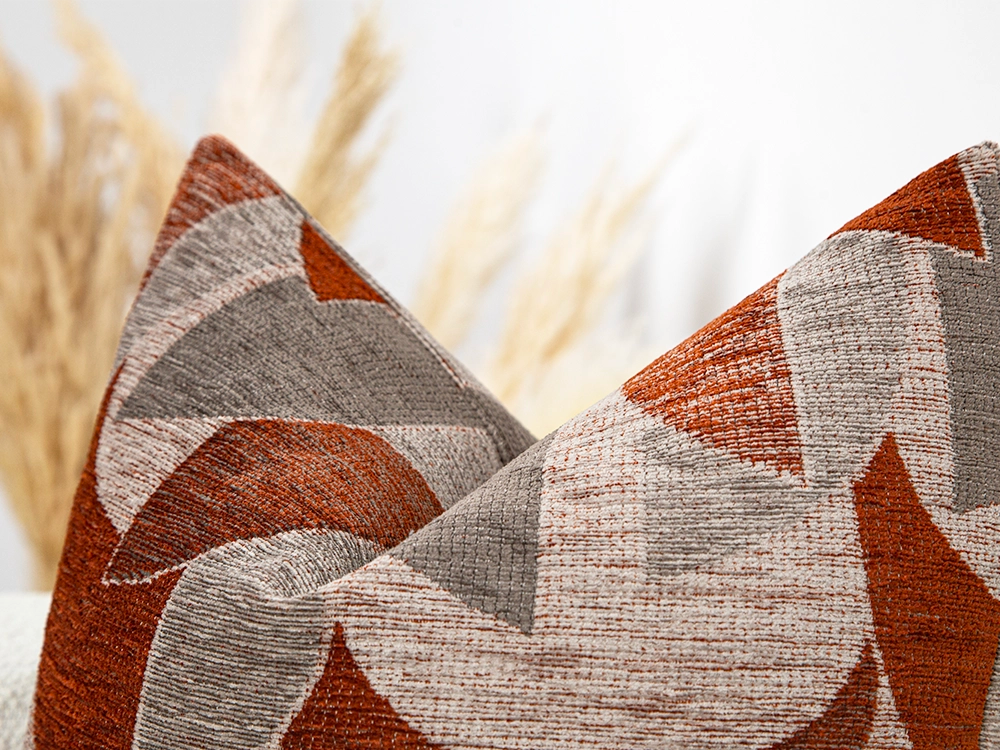 Colorful Boho Geometric Woven Pillow Cover