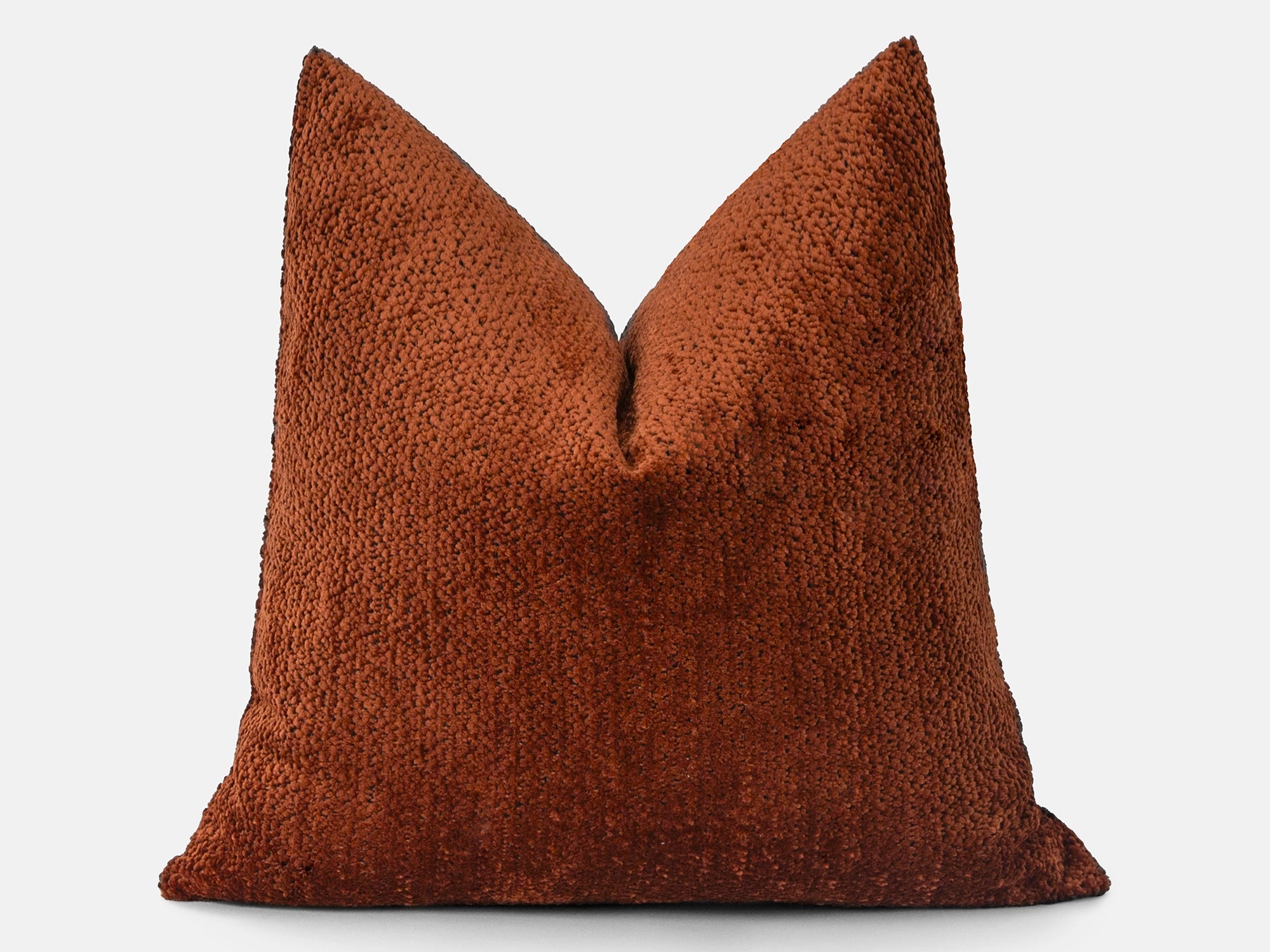Rust Textured Soft Pillow Cover